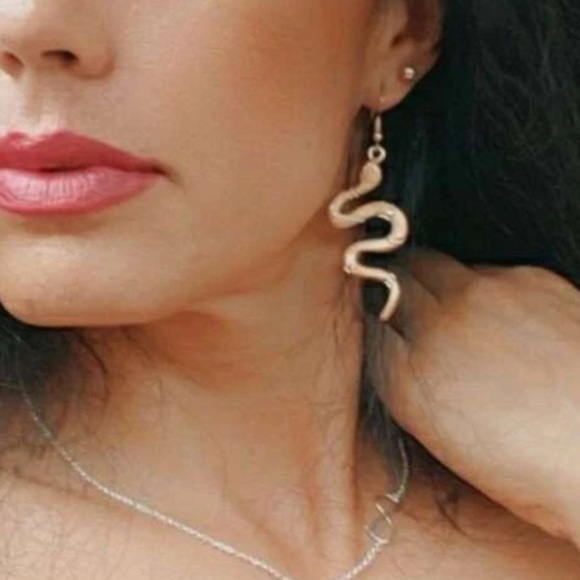 🆕 Silver Snake Earrings !!! Brand New!!! - Picture 5 of 6